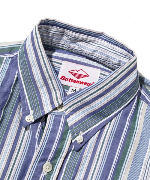 Battenwear（バテンウエア）の「【Battenwear/バテンウェア】ボタンダウンシャツ/BD SCOUT SHIRT（シャツ/ブラウス・メンズ・ストライプ・SMALL/MEDIUM/LARGE/XX-LARGE/X-LARGE）」の6枚目の写真