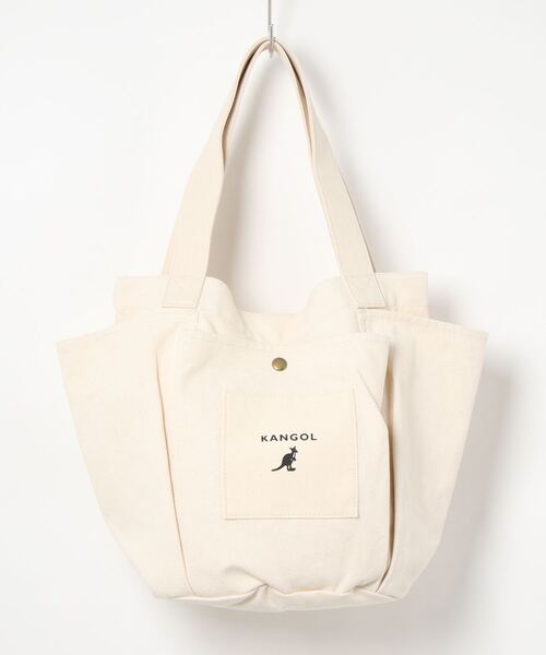 KANGOL(カンゴール)の「【 KANGOL / カンゴール 】 ガーデン トート バッグ(トートバッグ・レディース・ベージュ/オフホワイト/ブラック・FREE)」の8枚目の写真