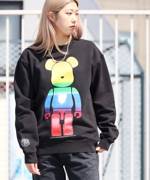 BE@RBRICK（ベアブリック）の「Emotionally Unavailable×BE@RBRICK/エモーショナリー アンアベイラブル×ベアブリック EU_BEAR_GRA_CREW_001/CREWNECK/BLACK クルーネックスウェット（スウェット・メンズ・ブラック・M/L/XL）」の15枚目の写真