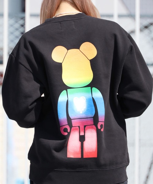 BE@RBRICK（ベアブリック）の「Emotionally Unavailable×BE@RBRICK/エモーショナリー アンアベイラブル×ベアブリック EU_BEAR_GRA_CREW_001/CREWNECK/BLACK クルーネックスウェット（スウェット・メンズ・ブラック・M/L/XL）」の20枚目の写真