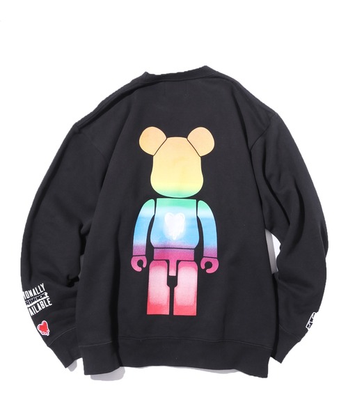 BE@RBRICK（ベアブリック）の「Emotionally Unavailable×BE@RBRICK/エモーショナリー アンアベイラブル×ベアブリック EU_BEAR_GRA_CREW_001/CREWNECK/BLACK クルーネックスウェット（スウェット・メンズ・ブラック・M/L/XL）」の6枚目の写真