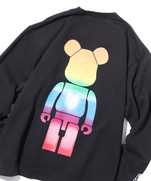 BE@RBRICK（ベアブリック）の「Emotionally Unavailable×BE@RBRICK/エモーショナリー アンアベイラブル×ベアブリック EU_BEAR_GRA_CREW_001/CREWNECK/BLACK クルーネックスウェット（スウェット・メンズ・ブラック・M/L/XL）」の7枚目の写真