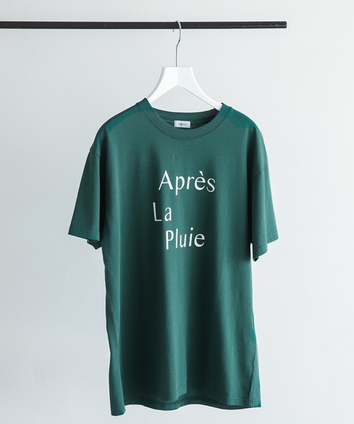 A part by(アパートバイ)の「【6/16 ヒルナンデス 紹介アイテム】カレッジプリント半袖Tシャツ 278143(Tシャツ/カットソー・レディース・チャコールグレー/オフホワイト/グリーン・FREE)」の3枚目の写真