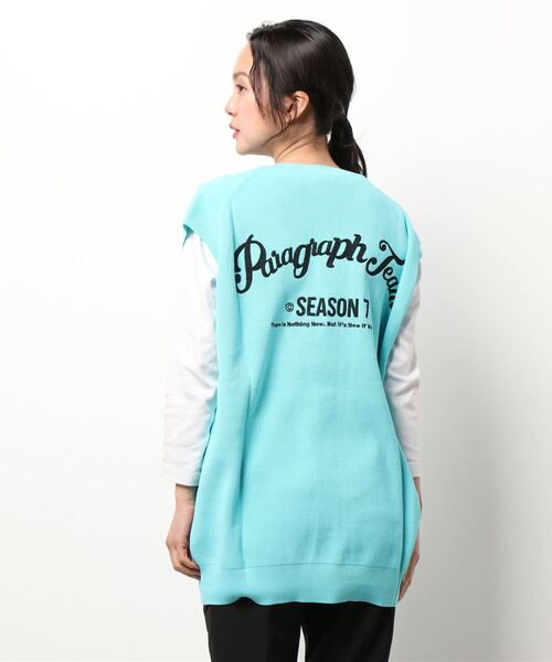 Paragraph（パラグラフ）の「【Wo】【it】【Paragraph】Arch Lettering Knit vest（ベスト・レディース・ネイビー/ブルー・FREE）」の5枚目の写真
