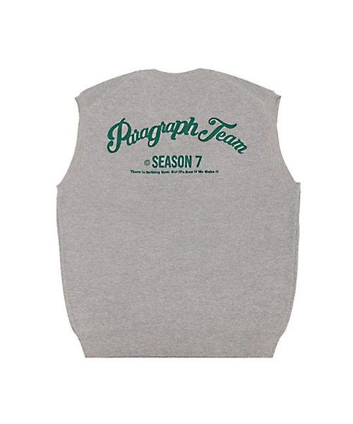 Paragraph（パラグラフ）の「【Wo】【it】【Paragraph】Arch Lettering Knit vest（ベスト・レディース・ネイビー/ブルー・FREE）」の7枚目の写真