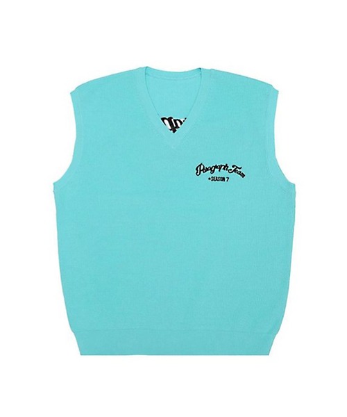 Paragraph（パラグラフ）の「【Wo】【it】【Paragraph】Arch Lettering Knit vest（ベスト・レディース・ネイビー/ブルー・FREE）」の8枚目の写真