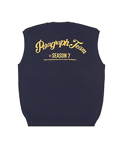 Paragraph（パラグラフ）の「【Wo】【it】【Paragraph】Arch Lettering Knit vest（ベスト・レディース・ネイビー/ブルー・FREE）」の11枚目の写真