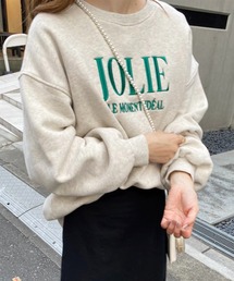 one after another NICE CLAUP | オーバーサイズがポイント。ビックシルエットロゴ刺繍スウェット(スウェット)