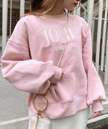 one after another NICE CLAUP | オーバーサイズがポイント。ビックシルエットロゴ刺繍スウェット(スウェット)