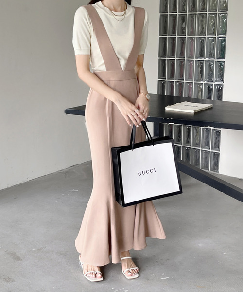 emi+（エミプラス）の「マーメイドジャンパースカート（スカート