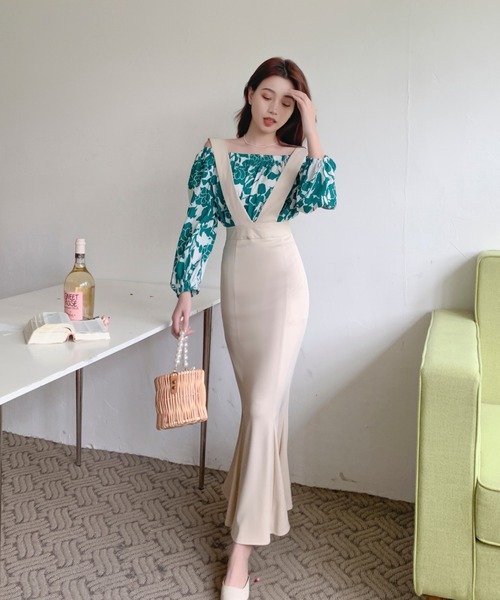 emi+（エミプラス）の「マーメイドジャンパースカート（スカート