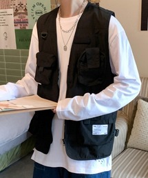 A'GEM/9 × .kom『ARULE/アルール』Multi Pocket  Vest/マルチポケット ベスト