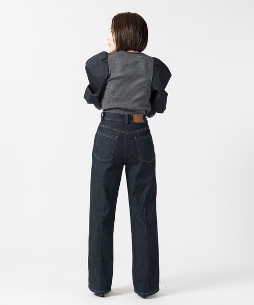 LAYMEE（レイミー）の「Etony denim pants / エトニーデニムパンツ（デニムパンツ・レディース・ブルー/ライトブルー・S/M）」の16枚目の写真