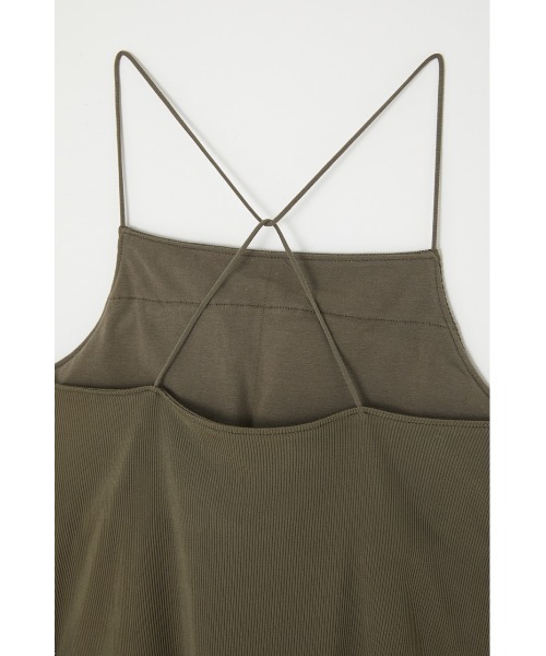 MOUSSY（マウジー）の「NARROW STRAP CROSS BACK キャミソール（キャミソール・レディース・ホワイト/ブラック/ライトカーキ・FREE）」の8枚目の写真