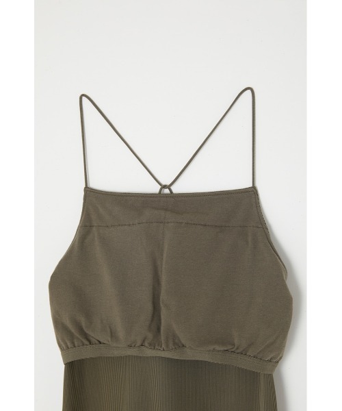 MOUSSY（マウジー）の「NARROW STRAP CROSS BACK キャミソール（キャミソール・レディース・ホワイト/ブラック/ライトカーキ・FREE）」の10枚目の写真