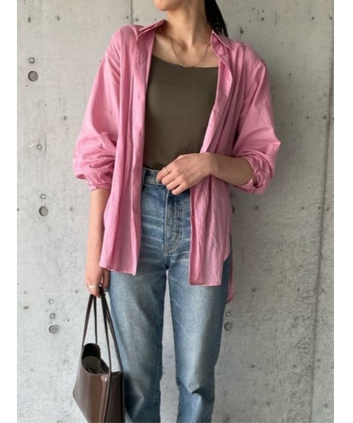 MOUSSY（マウジー）の「NARROW STRAP CROSS BACK キャミソール（キャミソール・レディース・ホワイト/ブラック/ライトカーキ・FREE）」の19枚目の写真