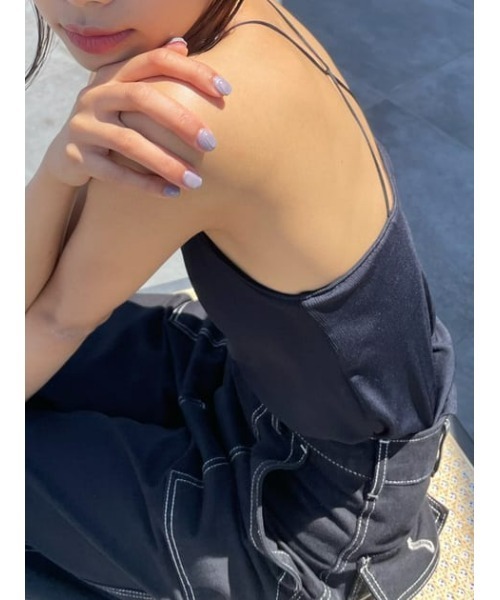 MOUSSY（マウジー）の「NARROW STRAP CROSS BACK キャミソール（キャミソール・レディース・ホワイト/ブラック/ライトカーキ・FREE）」の15枚目の写真