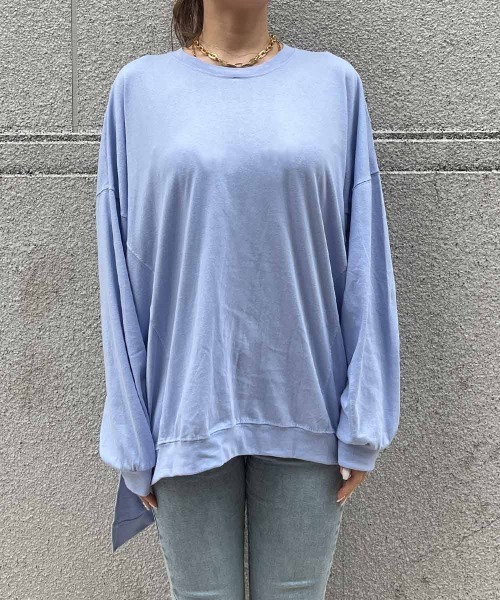 esutoreja（エストレジャ）の「ビッグロングスリーブティー（Tシャツ/カットソー・レディース・ホワイト/ブラック/レッド/ブルー・FREE）」の15枚目の写真