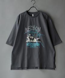 SITRY | Big silhouette vintage print T-shirt/アメリカン ヴィンテージプリント Tシャツ(Tシャツ/カットソー)