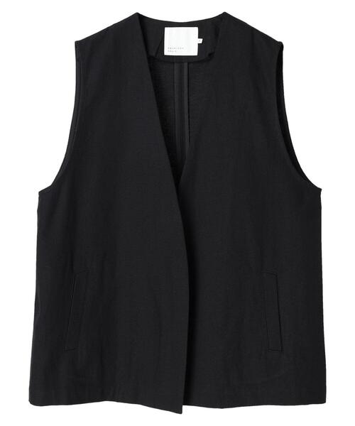 AMERICAN HOLIC（アメリカンホリック）の「ジレベスト2（ベスト・レディース・ブラック/ブラウン・L/M）」の6枚目の写真