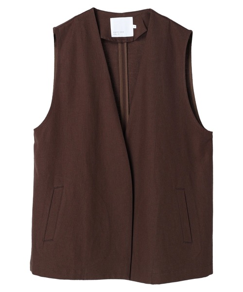 AMERICAN HOLIC（アメリカンホリック）の「ジレベスト2（ベスト・レディース・ブラック/ブラウン・L/M）」の4枚目の写真