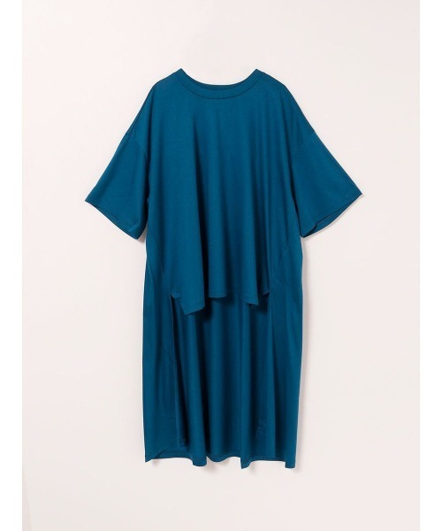 ミディウミソリッド MIDIUMISOLID *デザインヘム長袖Tシャツ*カットソー綿混ブラック黒プルオーバー(1-2411-86)【70L42】 MIDIUMISOLID（ミディウミソリッド）の「MIDIUMISOLID for