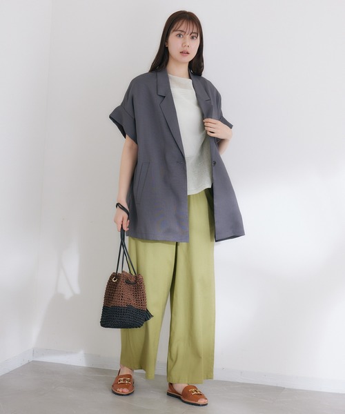 KATHARINE ROSS（キャサリンロス）の「【KATHARINE ROSS】ペーパー巾着ショルダーバッグ WEB限定（かごバッグ・レディース・ベージュ/ブラウン/ミント/ライトブラウン/ダークブラウン/ブルー/ピンク/ホワイト・MEDIUM）」の9枚目の写真