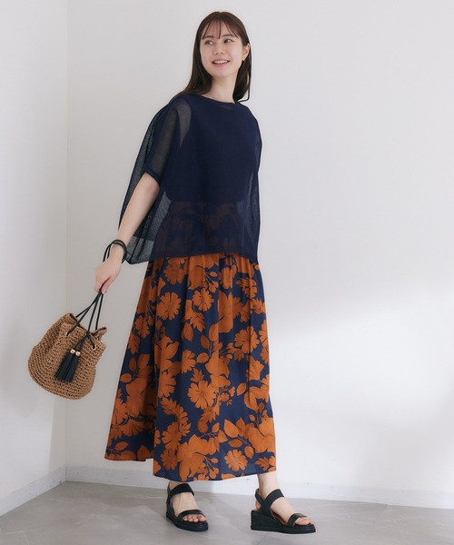 KATHARINE ROSS（キャサリンロス）の「【KATHARINE ROSS】ペーパー巾着ショルダーバッグ WEB限定（かごバッグ・レディース・ベージュ/ブラウン/ミント/ライトブラウン/ダークブラウン/ブルー/ピンク/ホワイト・MEDIUM）」の14枚目の写真