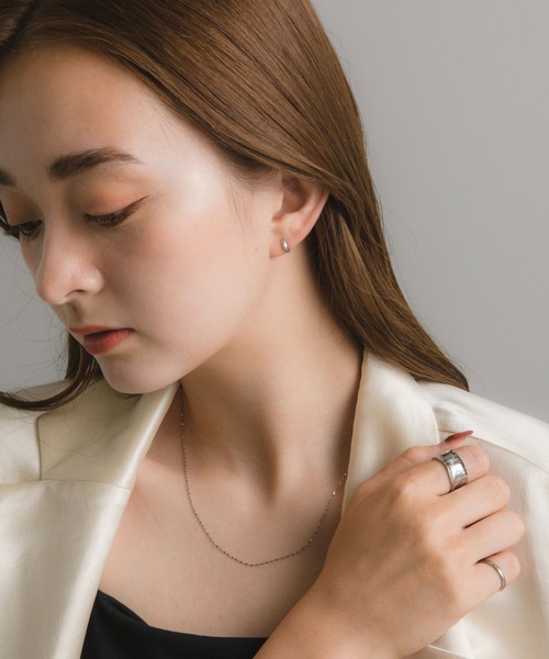 muku(ムク)の「金属アレルギー対応 変形ボリュームリング/サージカルステンレス/316L(リング・レディース・シルバー/ゴールド・9/11/13/15 )」の6枚目の写真