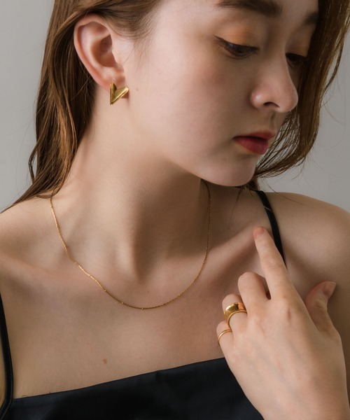 muku(ムク)の「金属アレルギー対応 変形ボリュームリング/サージカルステンレス/316L(リング・レディース・シルバー/ゴールド・9/11/13/15 )」の8枚目の写真