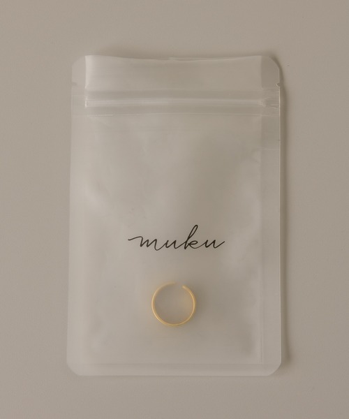 muku(ムク)の「金属アレルギー対応 変形ボリュームリング/サージカルステンレス/316L(リング・レディース・シルバー/ゴールド・9/11/13/15 )」の12枚目の写真