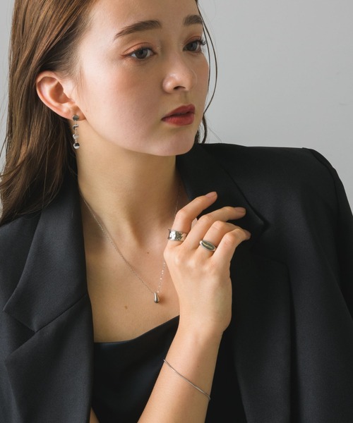 muku(ムク)の「金属アレルギー対応 変形ボリュームリング/サージカルステンレス/316L(リング・レディース・シルバー/ゴールド・9/11/13/15 )」の13枚目の写真