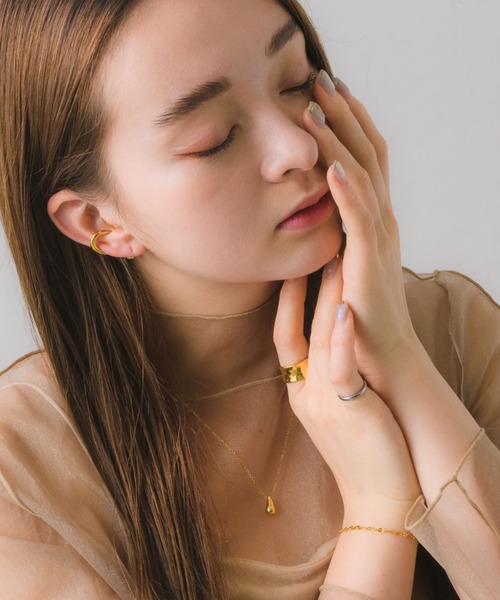 muku(ムク)の「金属アレルギー対応 変形ボリュームリング/サージカルステンレス/316L(リング・レディース・シルバー/ゴールド・9/11/13/15 )」の15枚目の写真