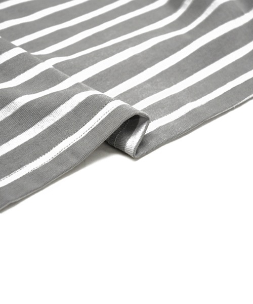 sango（sango）の「ハーフジッププルオーバー（Tシャツ/カットソー・レディース・ホワイト×ブラック/ホワイト×ピンク/グレー×ホワイト・FREE）」の7枚目の写真