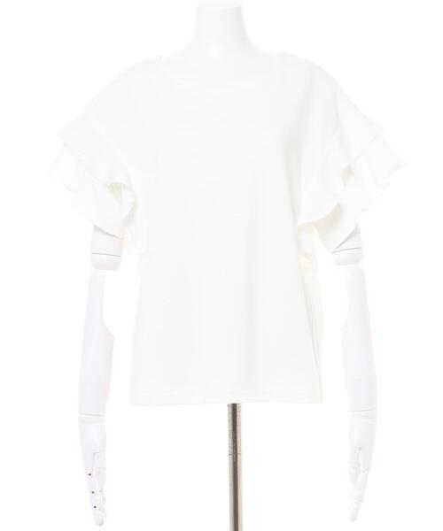 INGNI(イング)の「袖フリル半袖Tシャツ(Tシャツ/カットソー・レディース・グレー系その他/ブラック/オレンジ/グリーン/オフホワイト/ブラウン・M)」の14枚目の写真