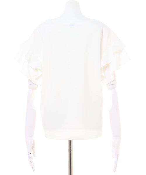 INGNI(イング)の「袖フリル半袖Tシャツ(Tシャツ/カットソー・レディース・グレー系その他/ブラック/オレンジ/グリーン/オフホワイト/ブラウン・M)」の12枚目の写真
