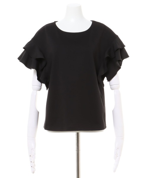 INGNI(イング)の「袖フリル半袖Tシャツ(Tシャツ/カットソー・レディース・グレー系その他/ブラック/オレンジ/グリーン/オフホワイト/ブラウン・M)」の18枚目の写真