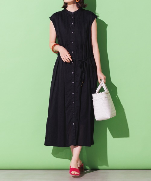 IENA コットンボイルピンタックシャツワンピース IENA（イエナ）の「《WEB限定追加》コットンボイルピンタックシャツ