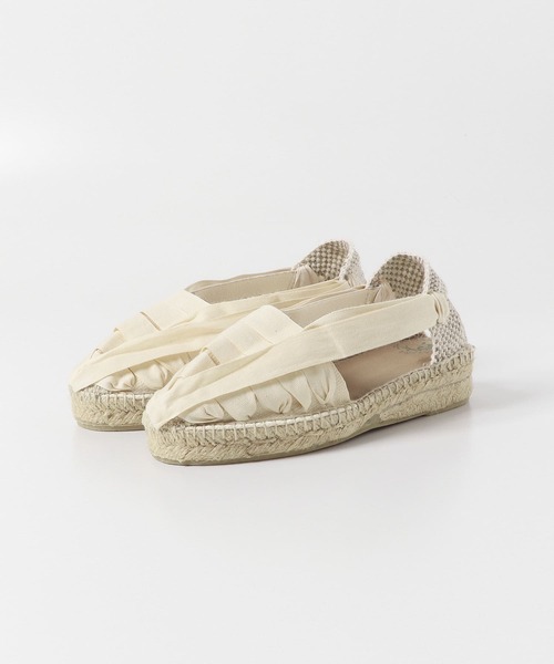 La Manual Alpargatera(マヌアル・アルパルガテラ)の「LA MANUAL ALPARGATERA RACE SLIPON(サンダル・レディース・ホワイト系その他/ピンク/オレンジ・39/38/37)」の2枚目の写真