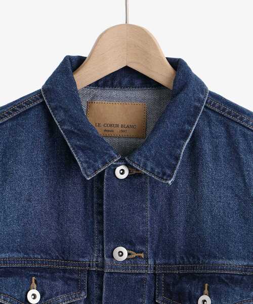 le.coeur blanc（ルクールブラン）の「デニムオーバーブルゾン（デニムジャケット・レディース・ネイビー/ブルー・38）」の7枚目の写真