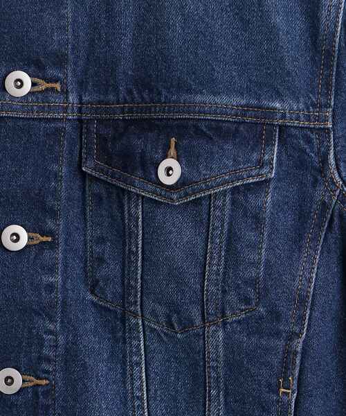 le.coeur blanc（ルクールブラン）の「デニムオーバーブルゾン（デニムジャケット・レディース・ネイビー/ブルー・38）」の5枚目の写真