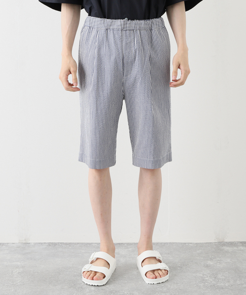 EDIFICE（エディフィス）の「シアサッカーストライプ ショーツ（その他パンツ・メンズ・ネイビー/ダークブルー/ベージュ・SMALL/MEDIUM/LARGE）」の5枚目の写真