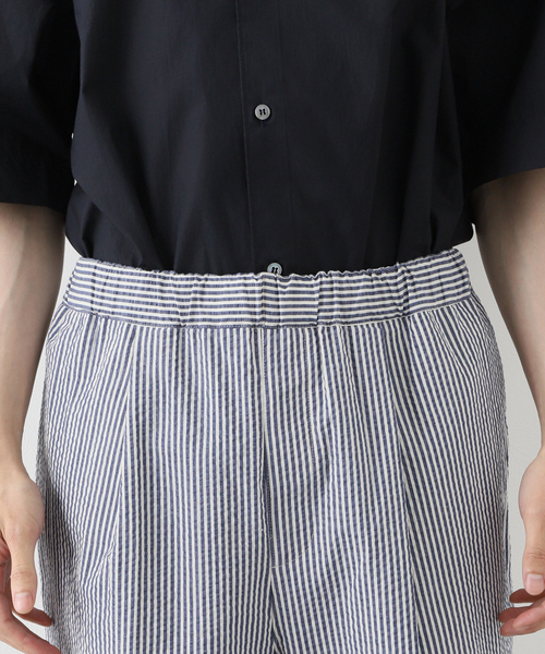 EDIFICE（エディフィス）の「シアサッカーストライプ ショーツ（その他パンツ・メンズ・ネイビー/ダークブルー/ベージュ・SMALL/MEDIUM/LARGE）」の8枚目の写真