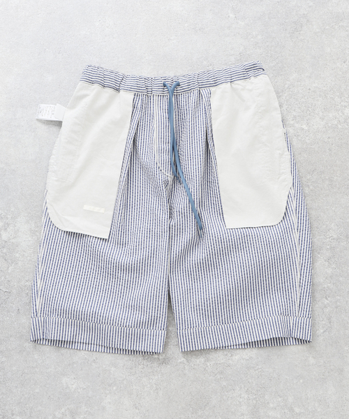 EDIFICE（エディフィス）の「シアサッカーストライプ ショーツ（その他パンツ・メンズ・ネイビー/ダークブルー/ベージュ・SMALL/MEDIUM/LARGE）」の13枚目の写真