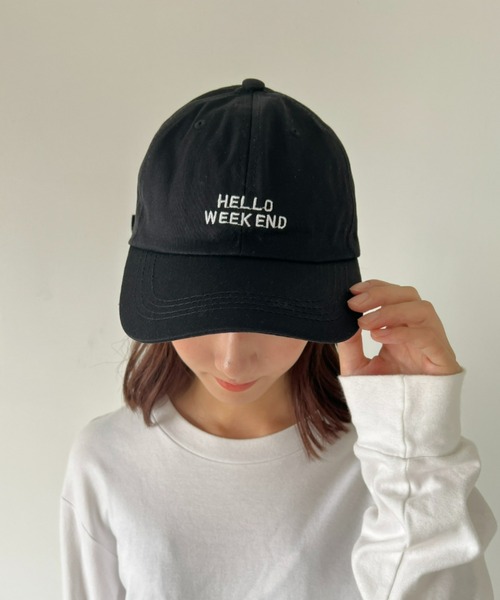 at12:03(アットイチニーゼロサン)の「シンプル刺繍デザインキャップ(キャップ・レディース・ホワイト/ライトブルー/ブラック/グレー・FREE)」の11枚目の写真