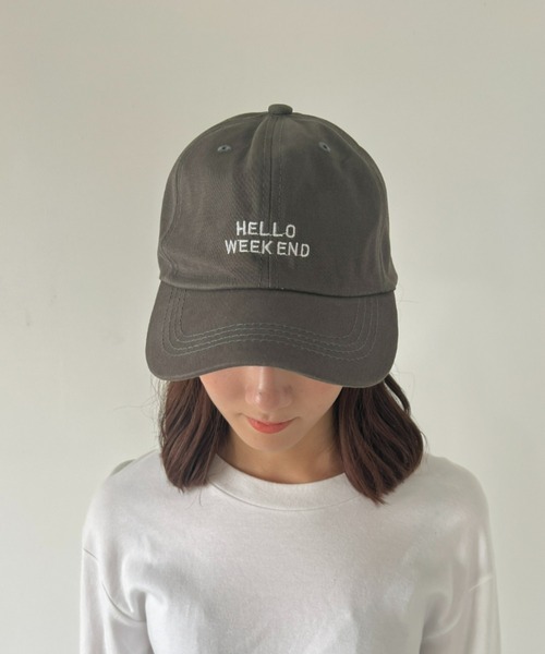 at12:03(アットイチニーゼロサン)の「シンプル刺繍デザインキャップ(キャップ・レディース・ホワイト/ライトブルー/ブラック/グレー・FREE)」の13枚目の写真