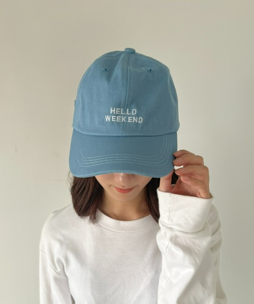 at12:03(アットイチニーゼロサン)の「シンプル刺繍デザインキャップ(キャップ・レディース・ホワイト/ライトブルー/ブラック/グレー・FREE)」の16枚目の写真