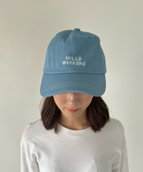 at12:03(アットイチニーゼロサン)の「シンプル刺繍デザインキャップ(キャップ・レディース・ホワイト/ライトブルー/ブラック/グレー・FREE)」の15枚目の写真