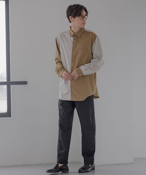 LAKOLE（ラコレ）の「スムースTRスリムパンツ / 349175（スラックス・メンズ・ブラック/ベージュ/ブラウン/グレー/グレイッシュベージュ/ブルーグリーン・SMALL/MEDIUM/LARGE/X-LARGE）」の8枚目の写真