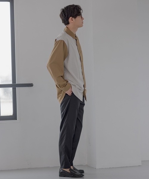 LAKOLE（ラコレ）の「スムースTRスリムパンツ / 349175（スラックス・メンズ・ブラック/ベージュ/ブラウン/グレー/グレイッシュベージュ/ブルーグリーン・SMALL/MEDIUM/LARGE/X-LARGE）」の9枚目の写真